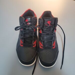 And 1 Boys Size 6 Basketball Sneakers Red Black